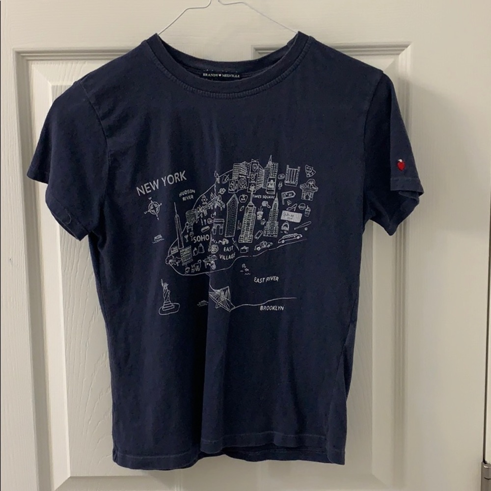 Brandy Melville blue New York t-shirt